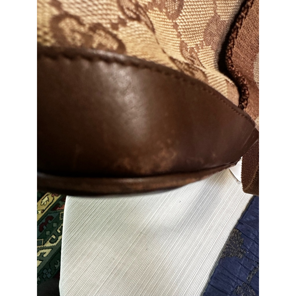Gucci Beige Brown Canvas & Leather Small Tote Bag - Picture 13 of 15